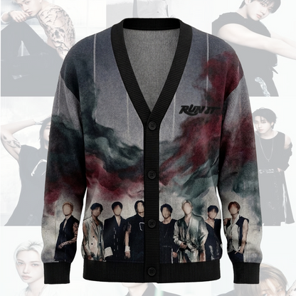 Run It World Tour Stray Kids Cardigan Concert Outfit Gift For Fans