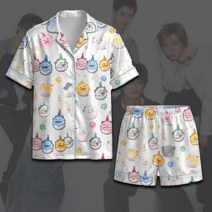 Chic Cortis Ball Happy KATSEYE Pajamas Set Gift For Coers