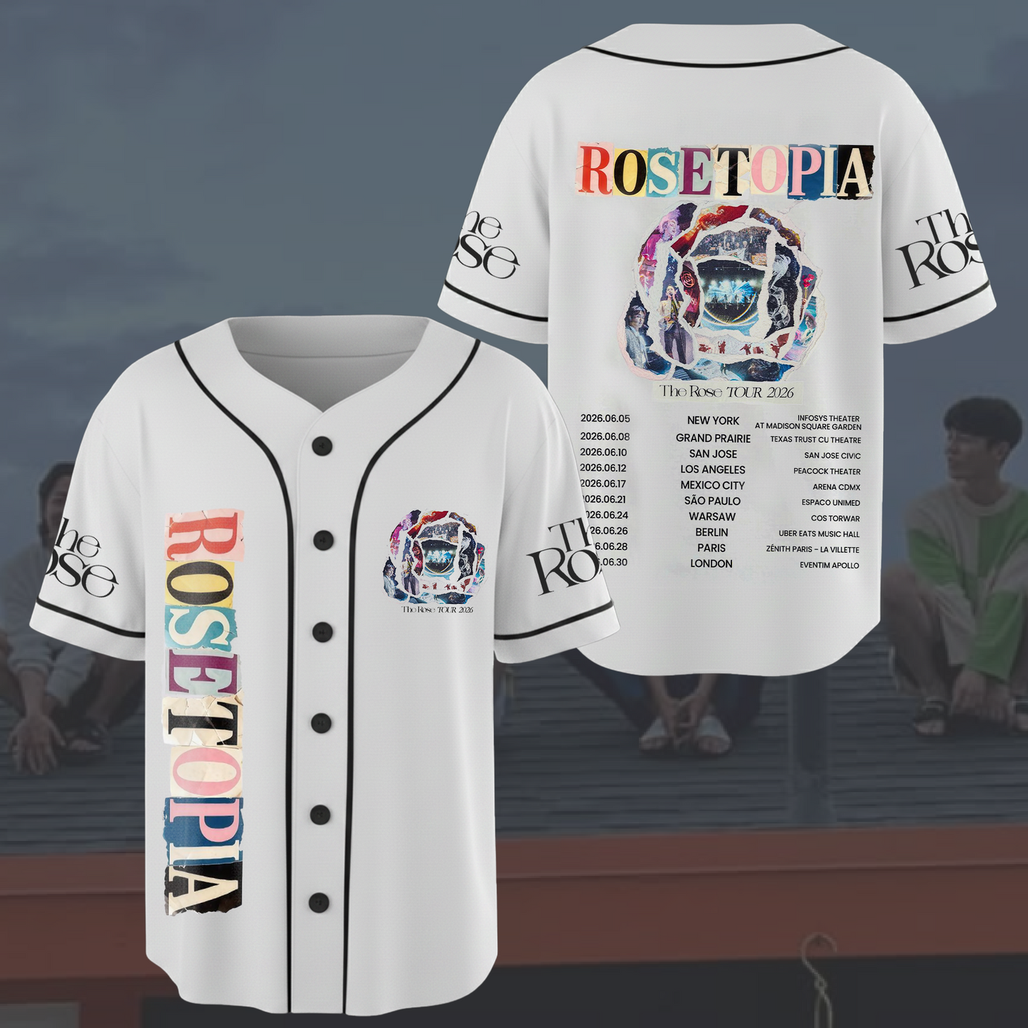 The Rose Rosetopia World Tour Baseball Jersey Gift For Fans