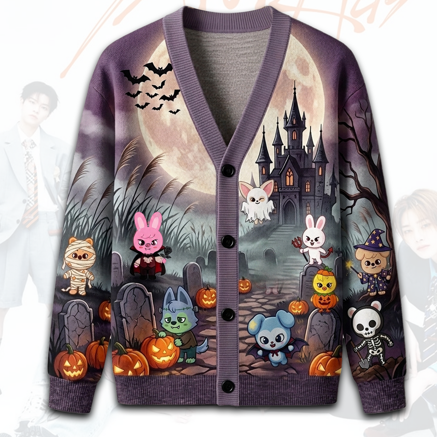 Stray Kids SKZOO Haunted Castle Halloween Cardigan Gifts For Stay