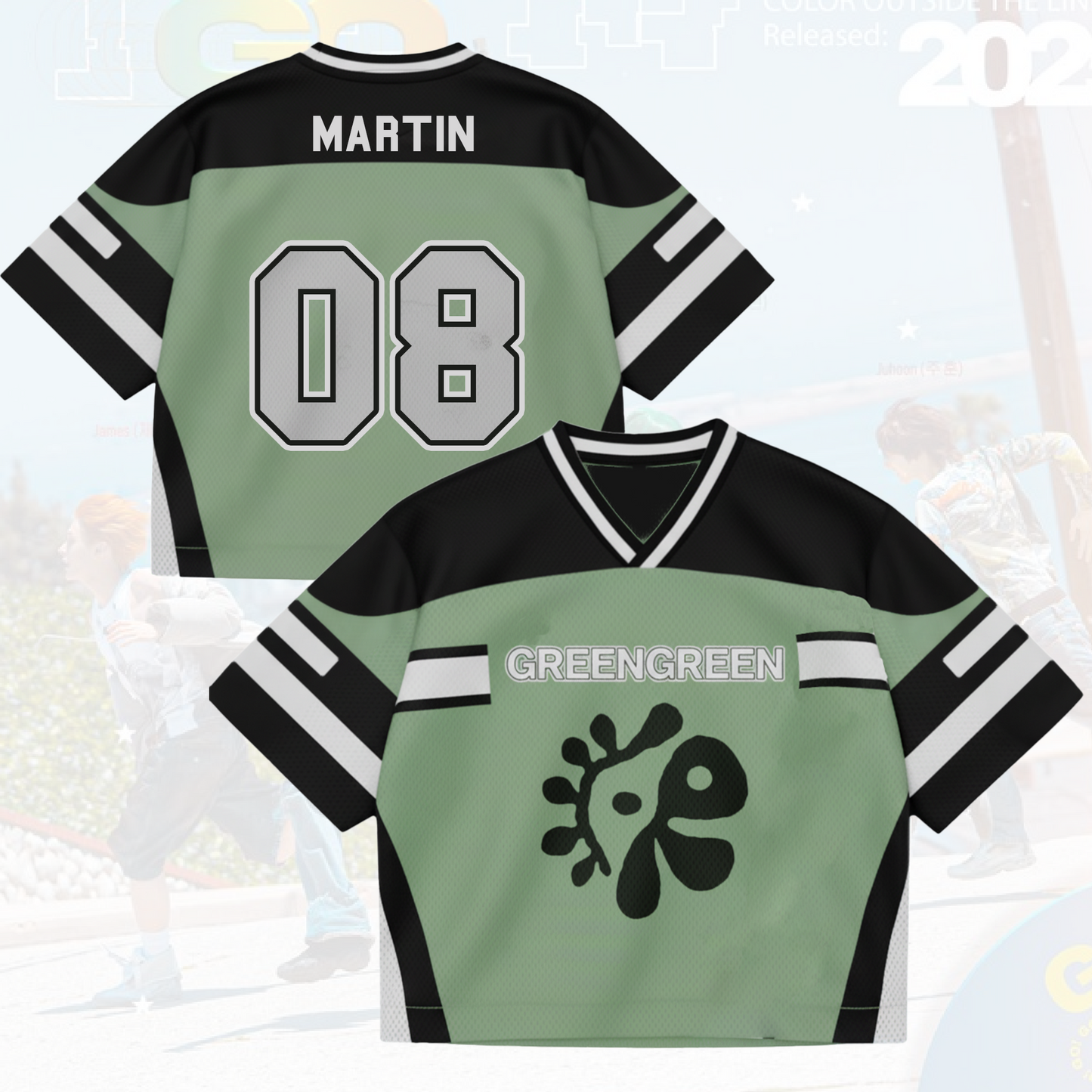 Cortis AlbumGREENGREEN Mixed Mesh Jersey