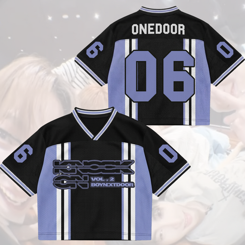 Sporty Boynextdoor Knock On World Tour Album Mix Mesh Jersey Gift For Fans