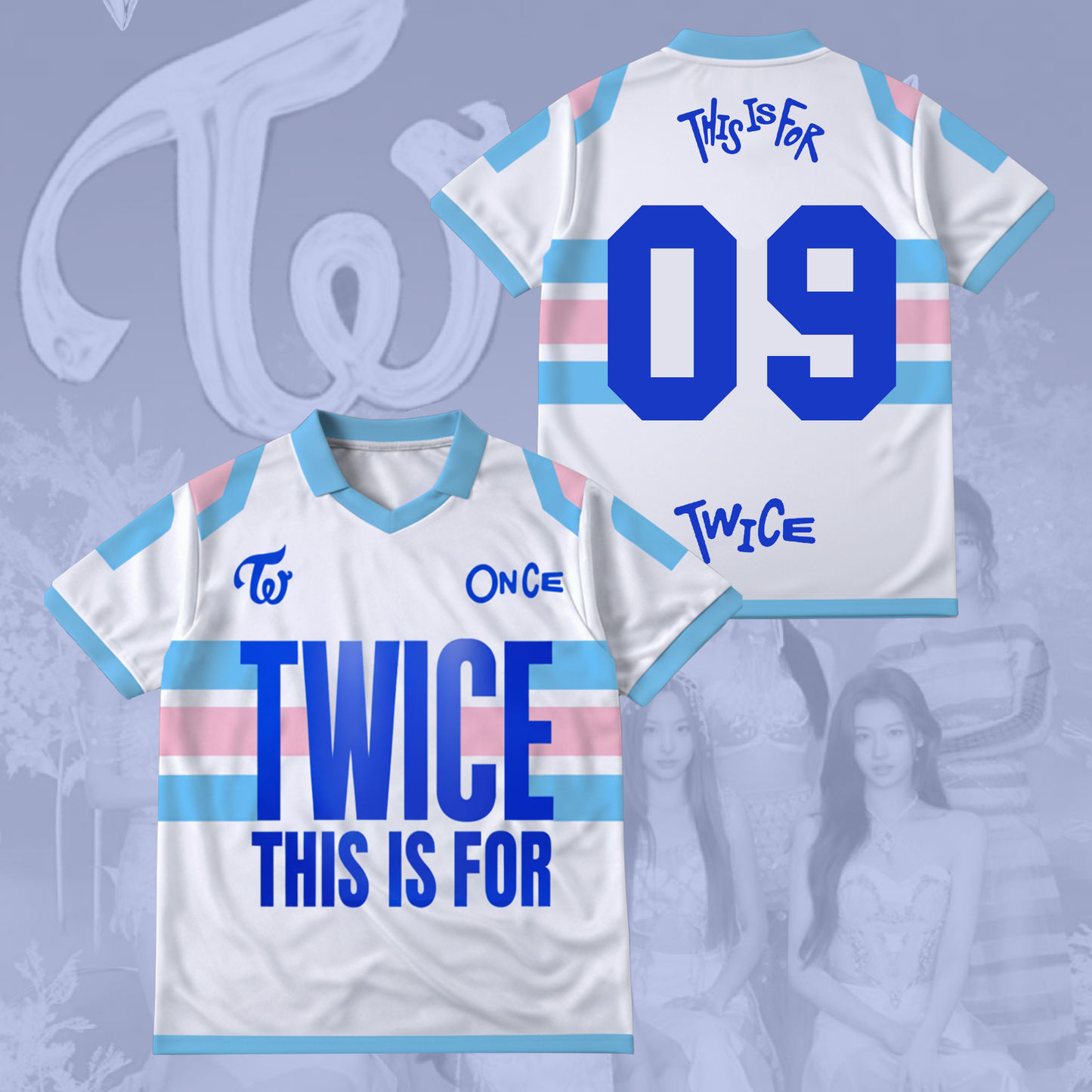 Twice This Is For Tour Part 2 Winged Neck Baseball Shirt