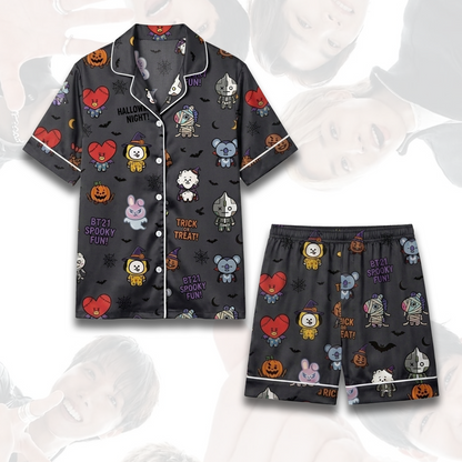 BT21 Happy Halloween BTS Spooky Pajama Set Fan Edition