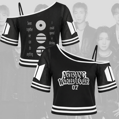 Bangtan Mature Girl Arirang World Tour Off Shoulder Mesh Gift For Army