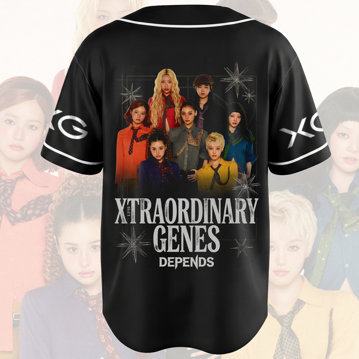 XG Xtraordinary Genes Depends Baseball Jersey The Core Concert Outfit Gift For Fans