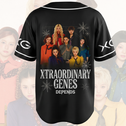 XG Xtraordinary Genes Depends Baseball Jersey The Core Concert Outfit Gift For Fans