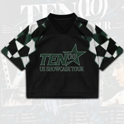 Ten 10 Us Showcase Tour Mixed Mesh Jersey Gift For Fans