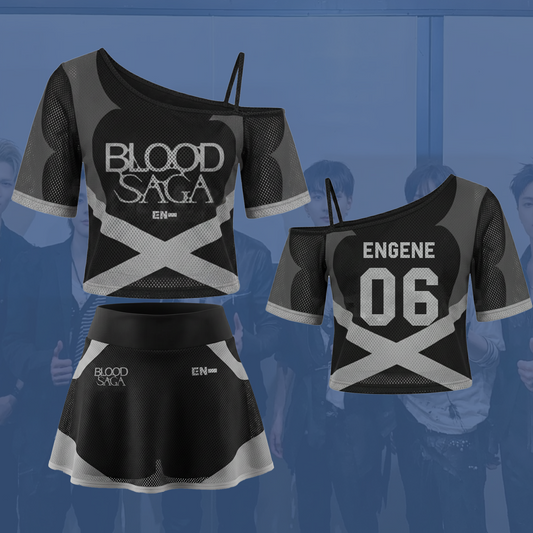 Enhypen Blood Saga  World Tour Tour Off Shoulder Mesh