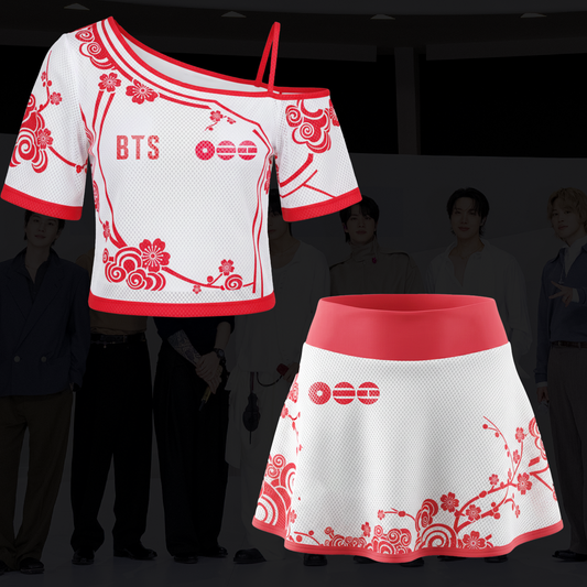 BTS Heritage Journey World Tour Off Shoulder Mesh Gift For Fans