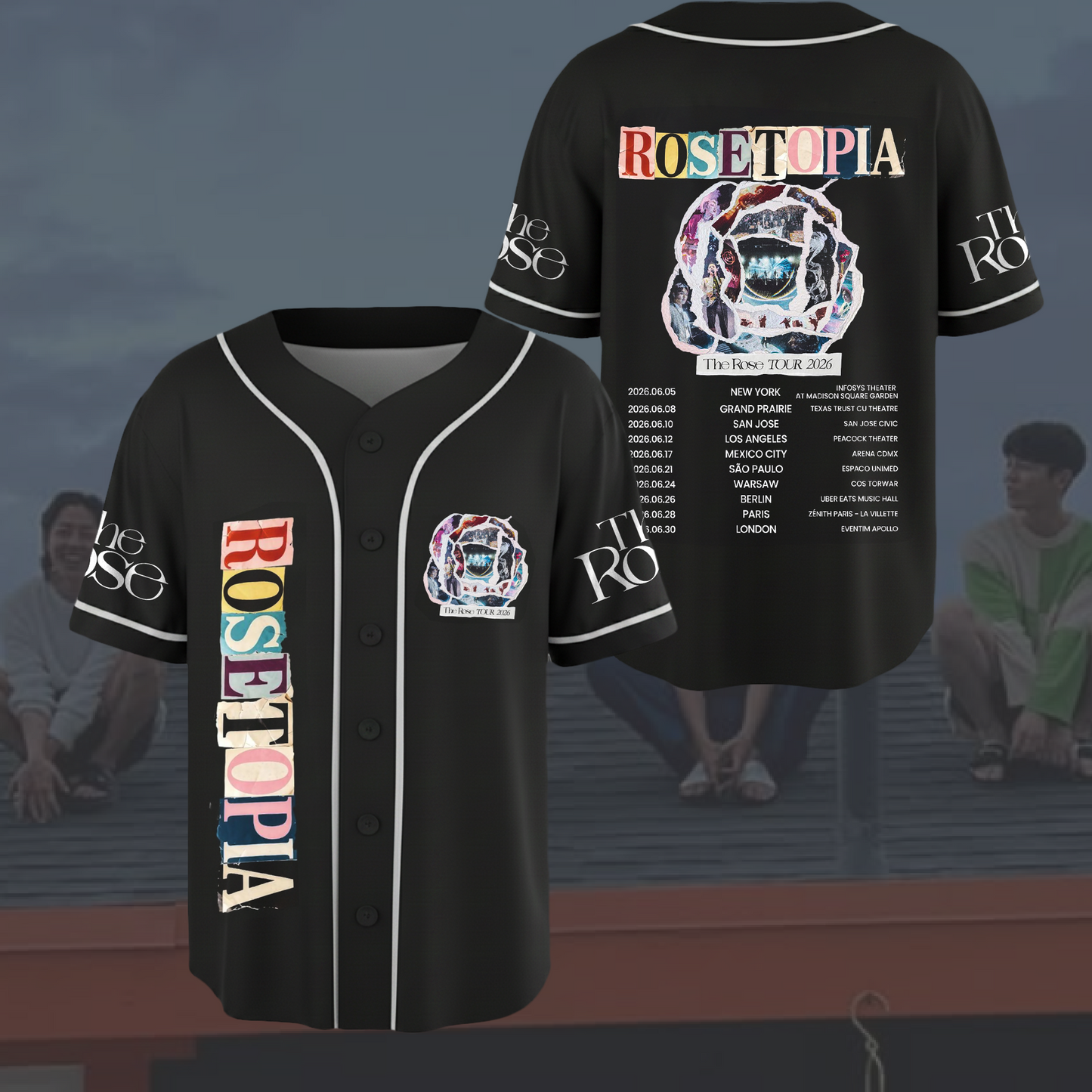 The Rose Rosetopia World Tour Baseball Jersey Gift For Fans