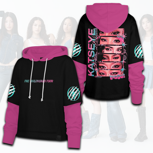 Eyes Katseye The Wildworld Tour  Shortstop Hoodie Gift For Fans For Eyekons