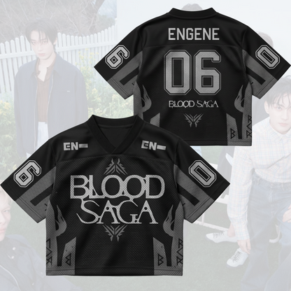 Midnight Blood Saga Enhypen World Tour Mixed Mesh Jersey Gift For Fans