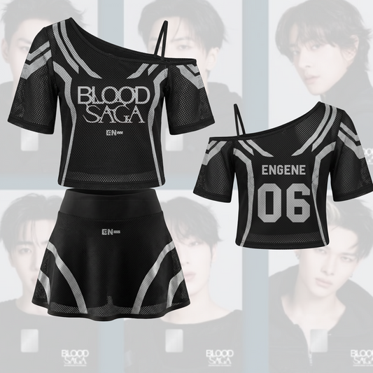 The Fallen Wings Enhypen Blood Saga World Tour Tour Off Shoulder Mesh