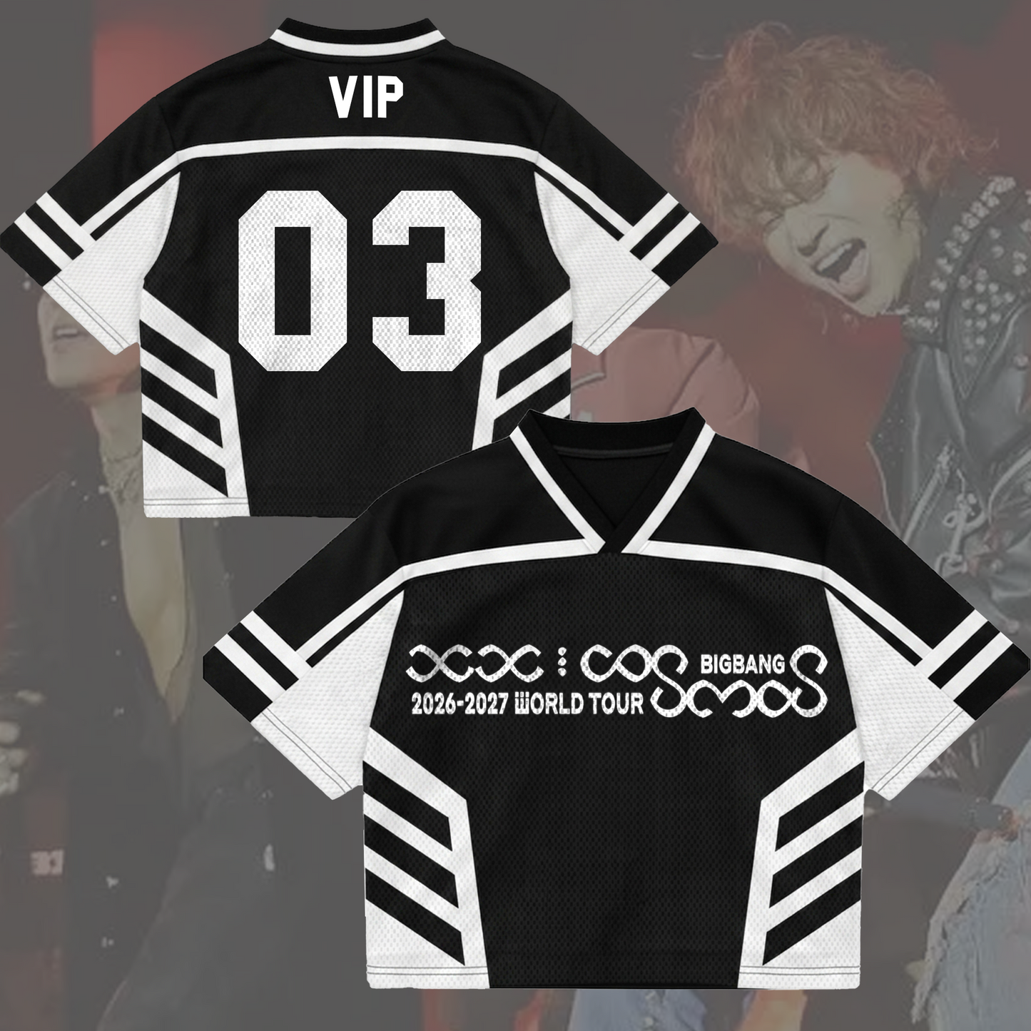Still Life Keys Bigbang Cosmos World Tour Mixed Mesh Jersey Gift For VIP