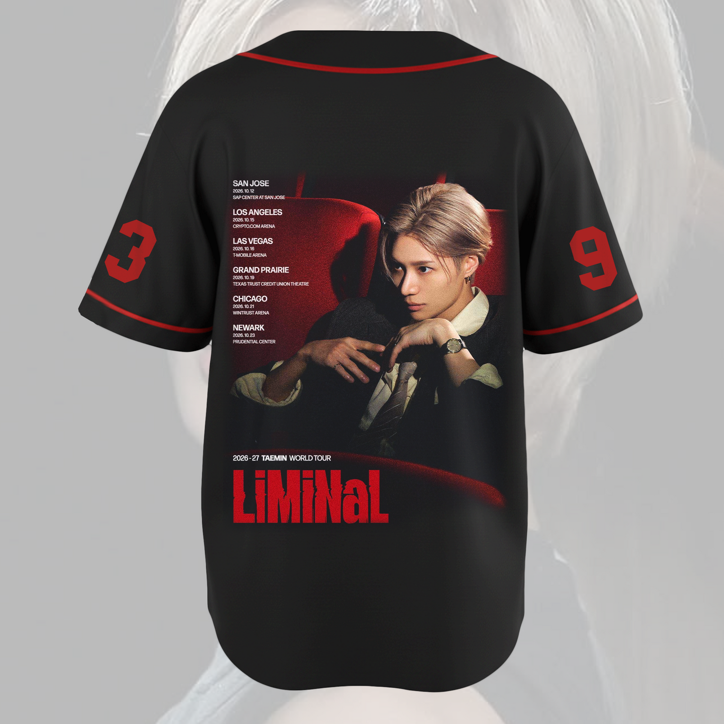Stylish Taemin 93 LiMiNaL Epic Tour Baseball Jersey Gift For Fans