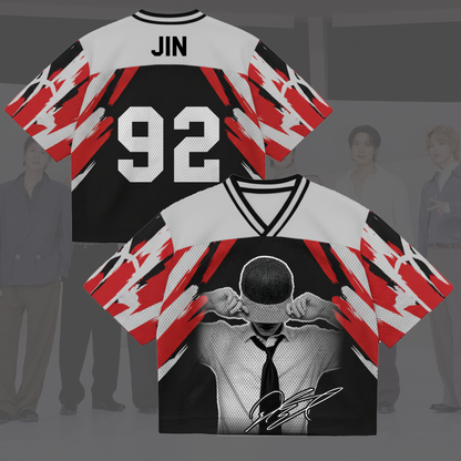 Face To Face BTS World Tour Mixed Mesh Jersey Gift For Fans