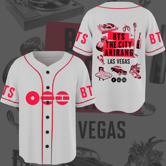 BTS The City Las Vegas Baseball Jersey Gifts For Fans