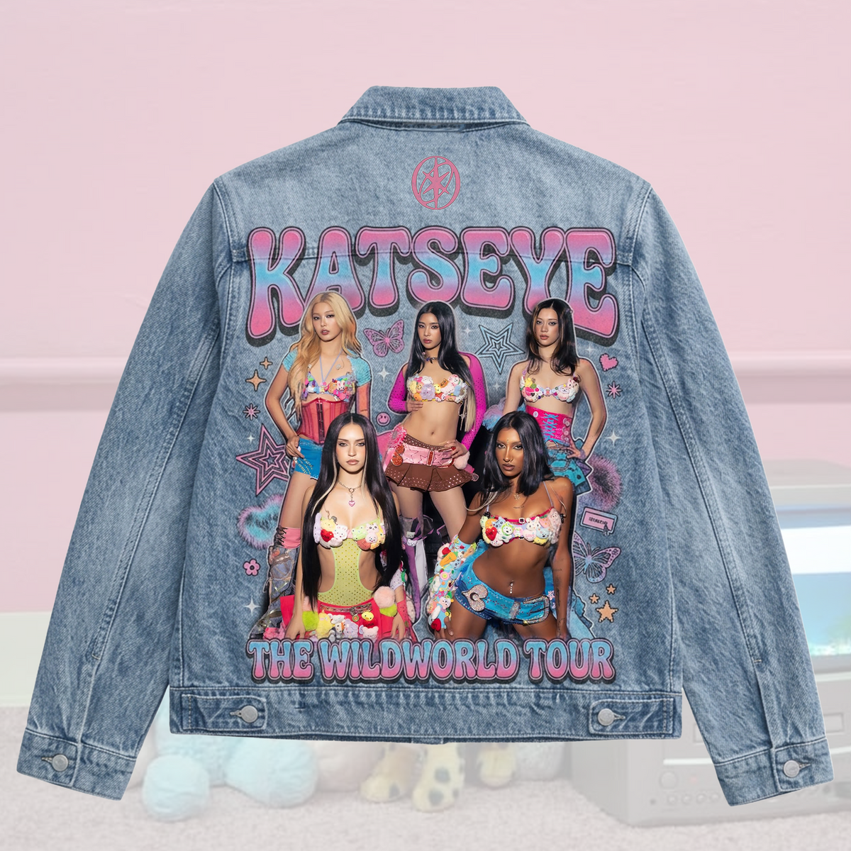 Katseye The Wild World Tour Denim Jacket Retro Concert Outfit Gift For Eyekons