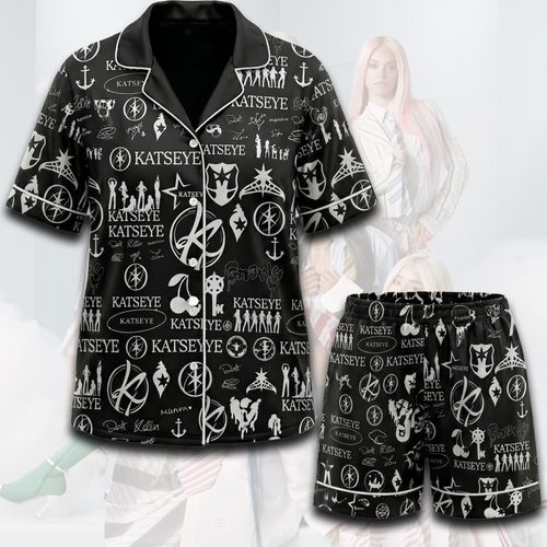 Black KATSEYE Pajamas Set Gift For Fans