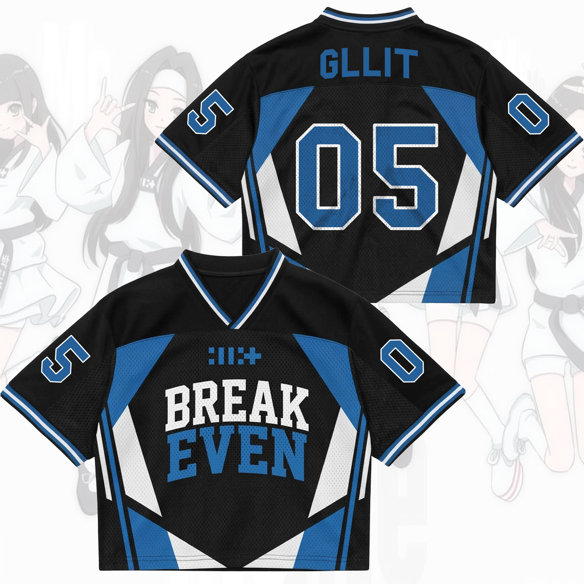Breakeven Illit Sporty Uniform Mixed Mesh Jersey Gift For Gllit