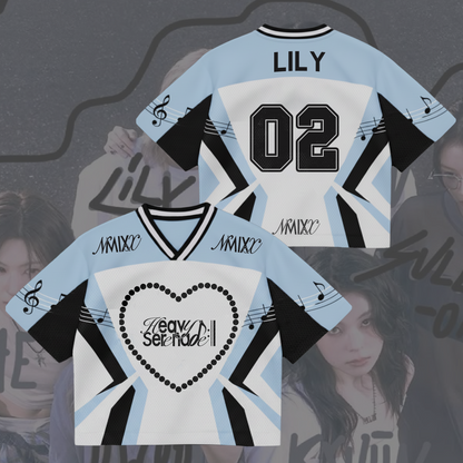 NMIXX Heavy Serenade Album Mixed Mesh Jersey Gift For Fans