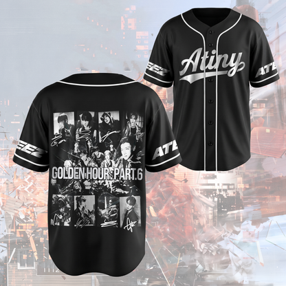 Cypher Ateez Golden Hour Konzert Baseballtrikot Fan-Edition