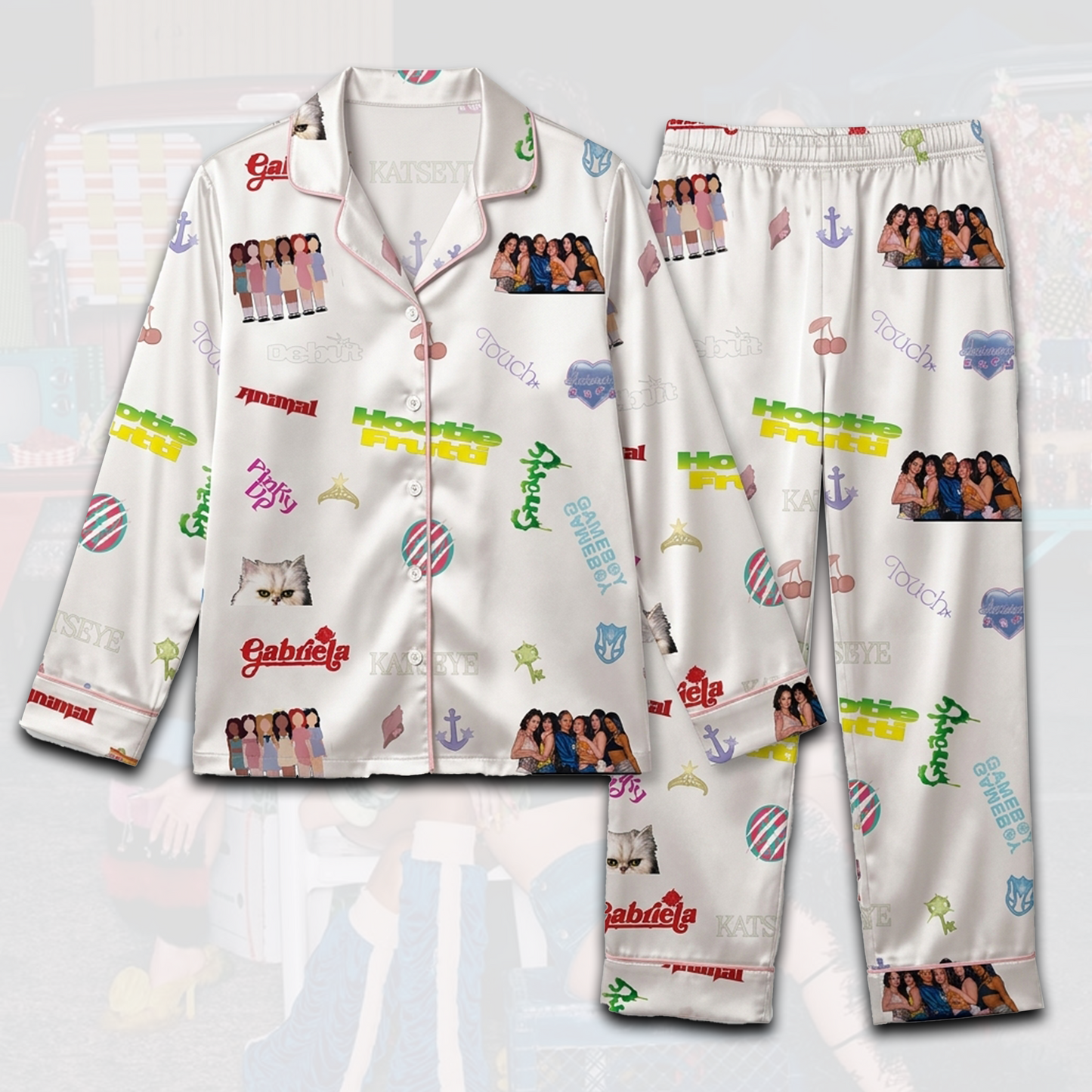 Chic Hootie Frutti KATSEYE Pajamas Set Gift For Fans