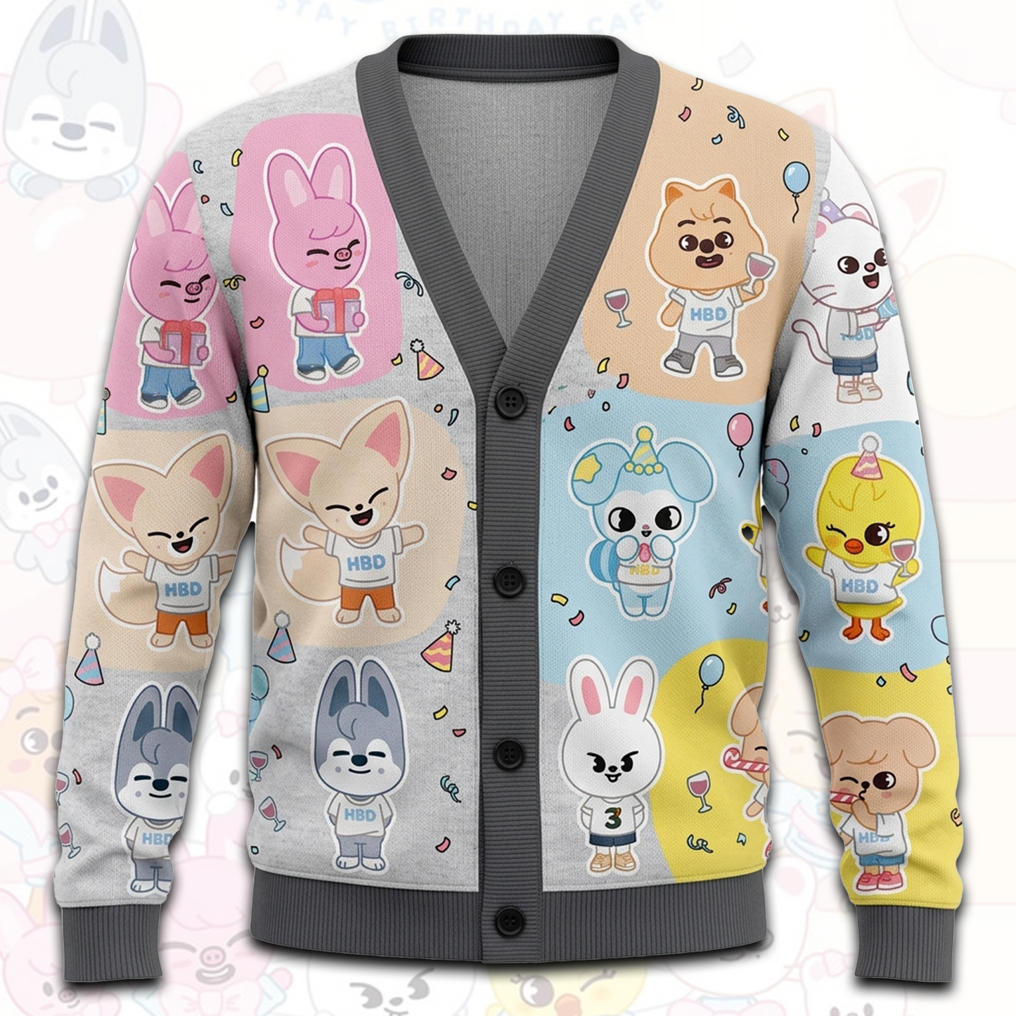 Stray Kids Happy Birth Day Cardigan Concert Outfit Gift For Stays