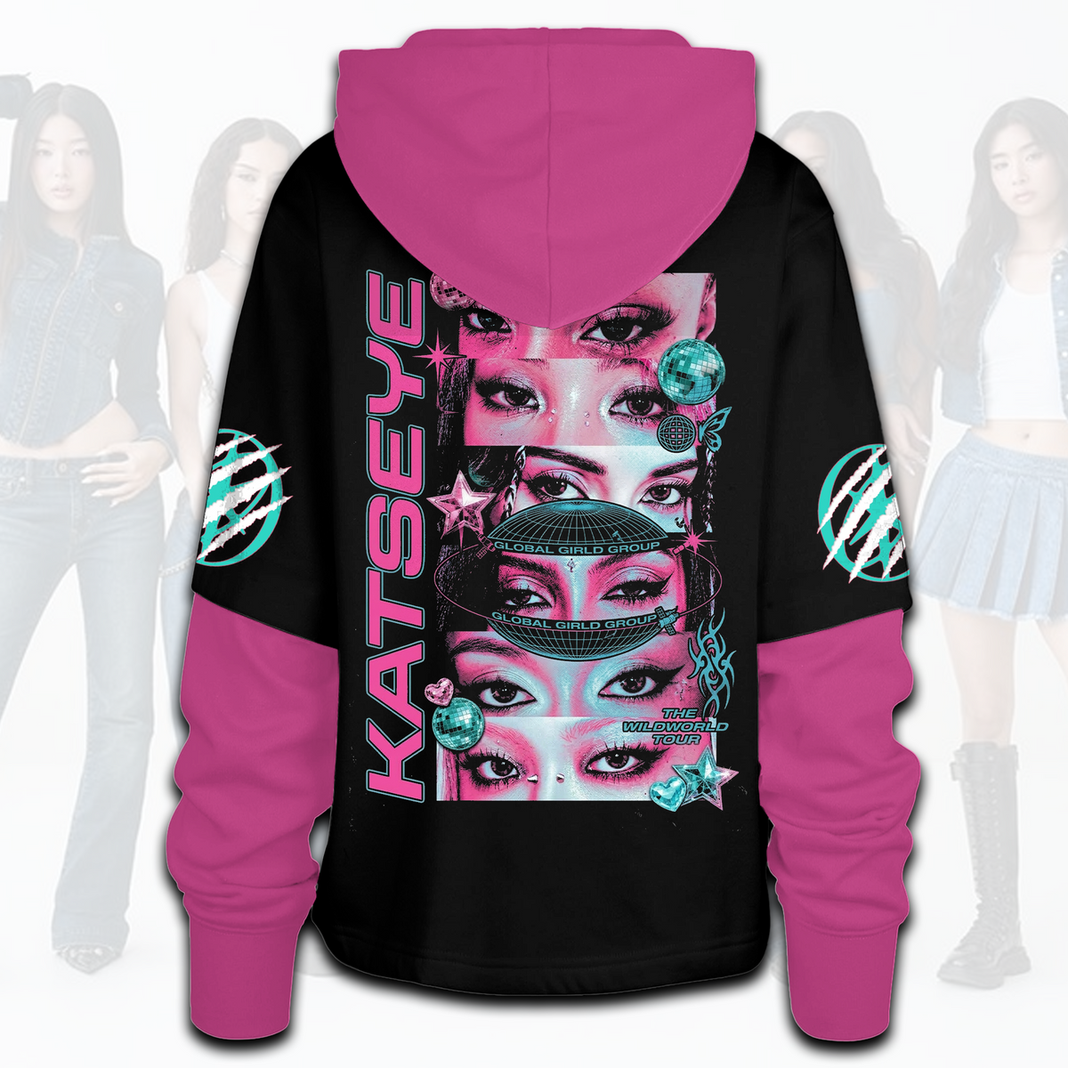 The Wildworld Tour Katseye Eye Wild Shortstop Hoodie Gift For Fans