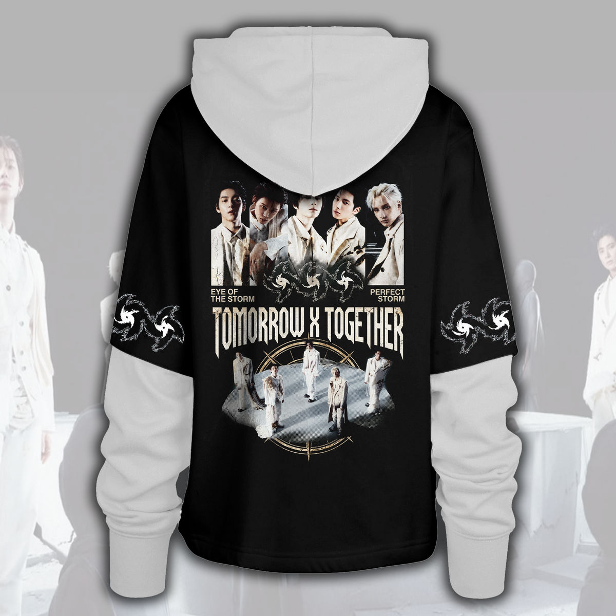 TXT Steal The Wind Tour Grunge Streetwear Shortstop Hoodie Geschenk für Fans