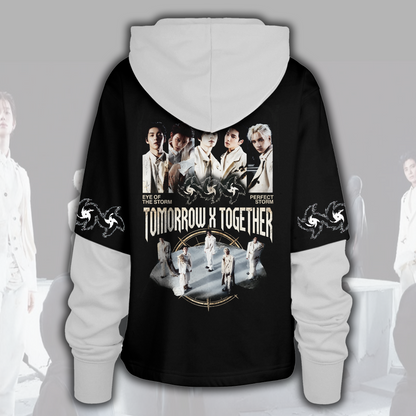 TXT Steal The Wind Tour Grunge Streetwear Shortstop Hoodie Geschenk für Fans