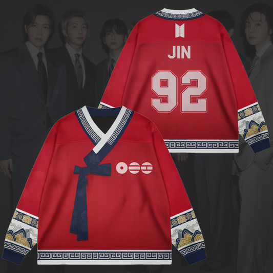 The Bangtan Noblewoman BTS World Tour Hanbok Style Mesh Splicing Long Sleeved Gift For Army