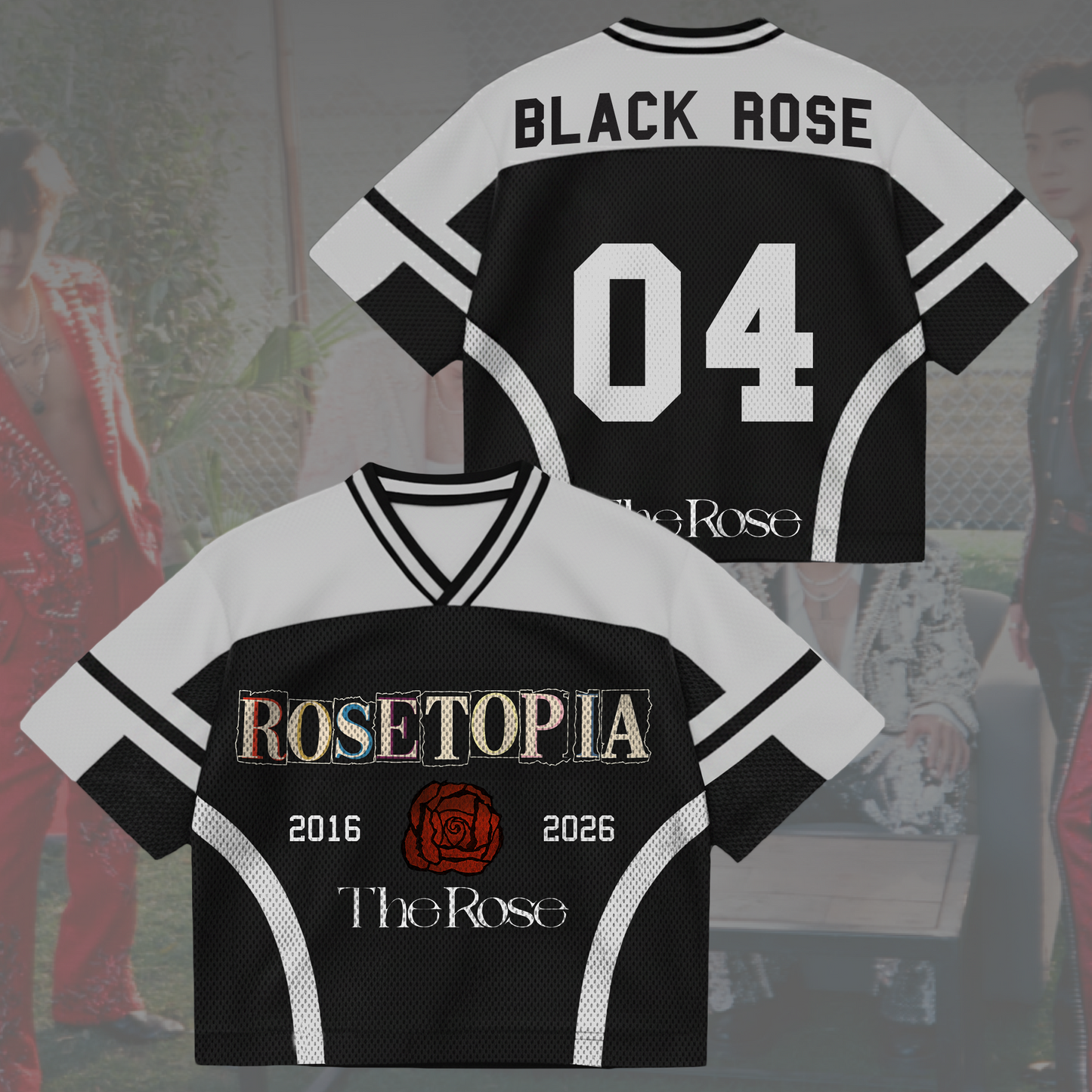 Night Ignite The Rose World Tour Rosetopia Mixed Mesh Jersey