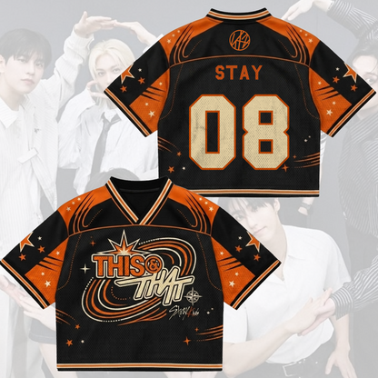 Cosmic Stray Kids This That Mixed Mesh Jersey Cool Gift for Fans