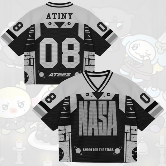 Hot Shoot For  The Stars Nasa Ateez Golden Hour Song Mixed Mesh Jersey