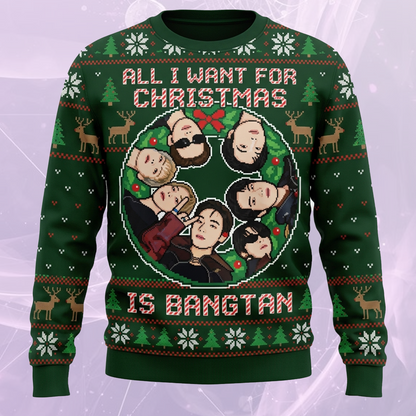 Alles, was ich mir zu Weihnachten wünsche, ist ein hässlicher BTS-Weihnachtspullover