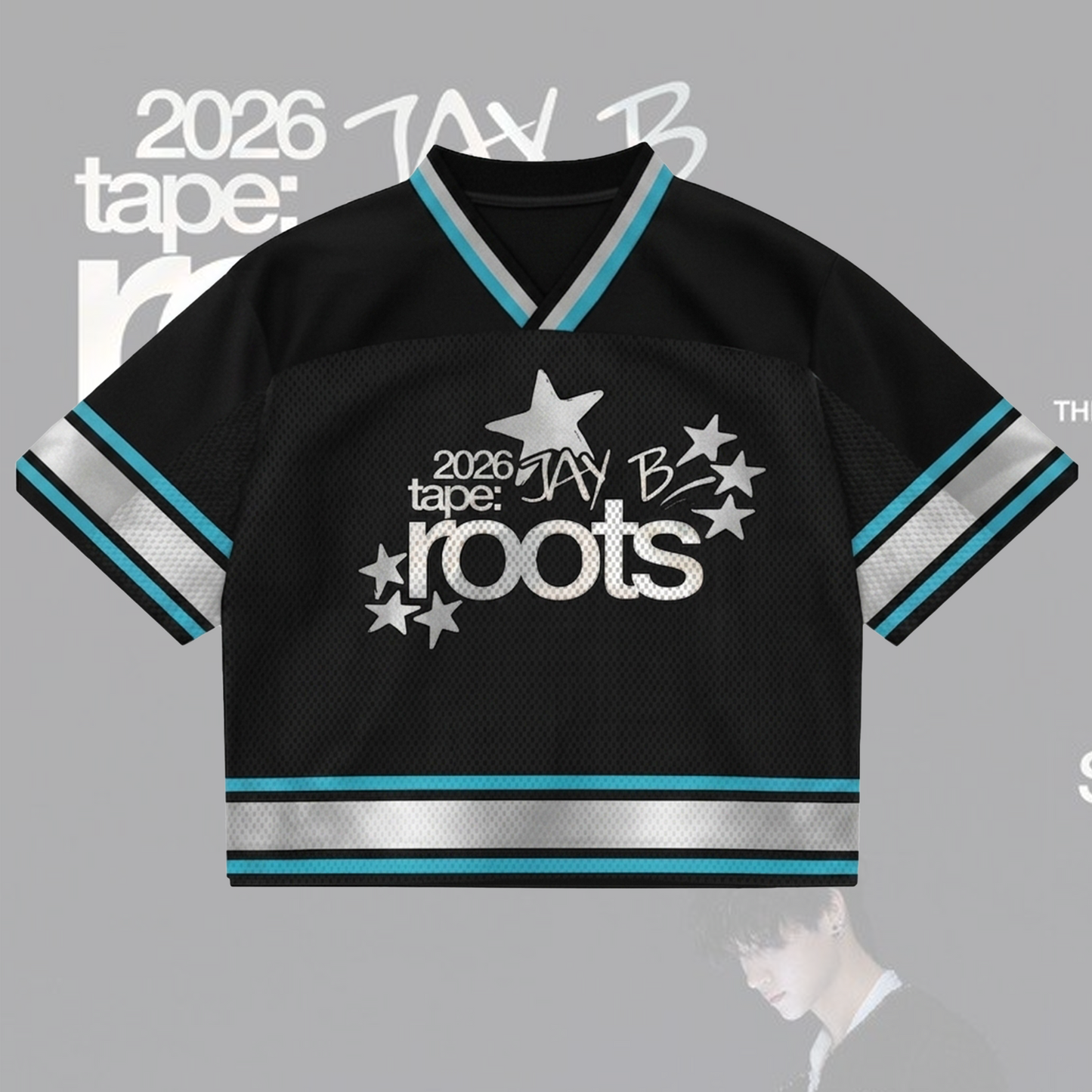 GOT7 Jay B  Tape Roots Tour Mixed Mesh Jersey Gift For Fans