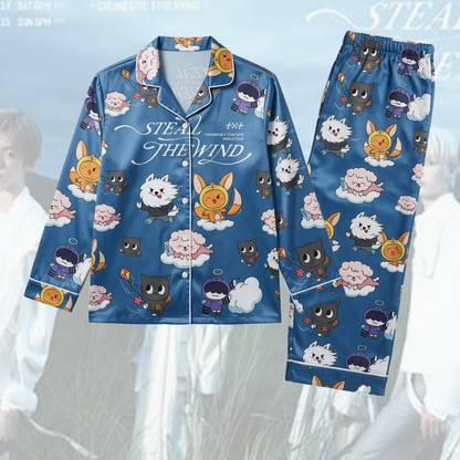 Kawai TXT Steal The Wind World tour Pajama Set Gift For Fans