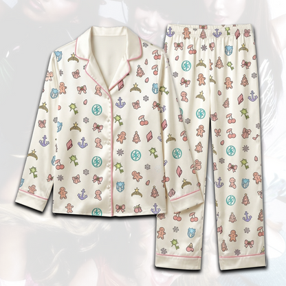 Katseye Christmas Pink Pajama Set Fan Gifts