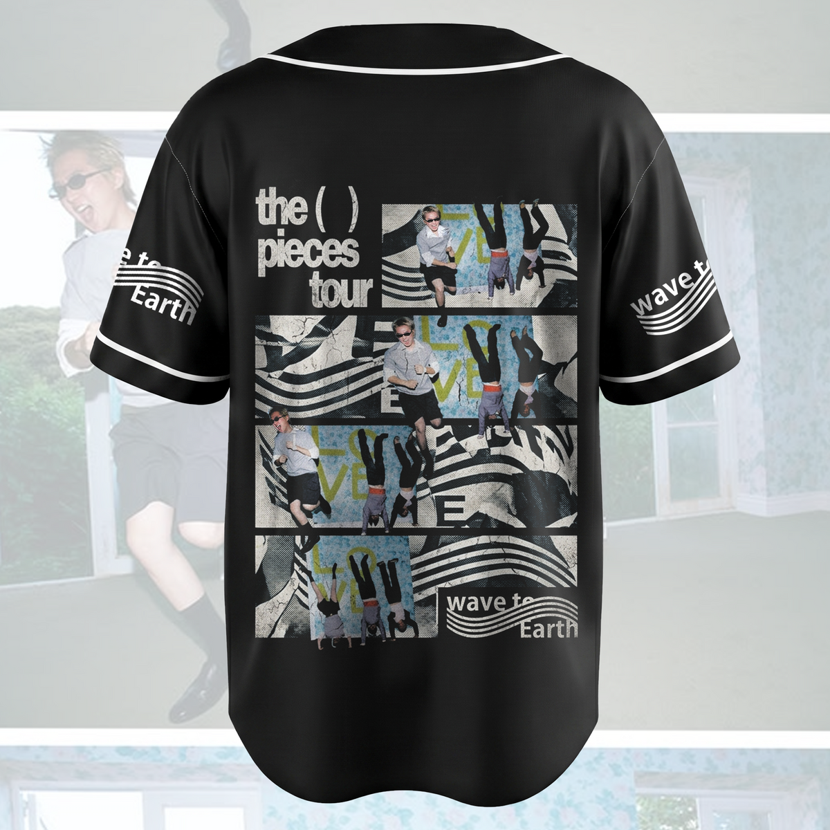 Bad Piece  Wave to Earth The Pieces Tour Baseball Jersey Fan Edition