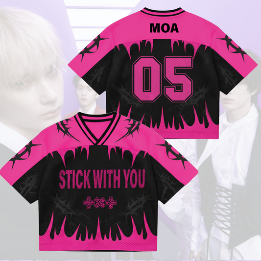 Stick With You TXT Mixed Mesh Jersey Gift For Fans