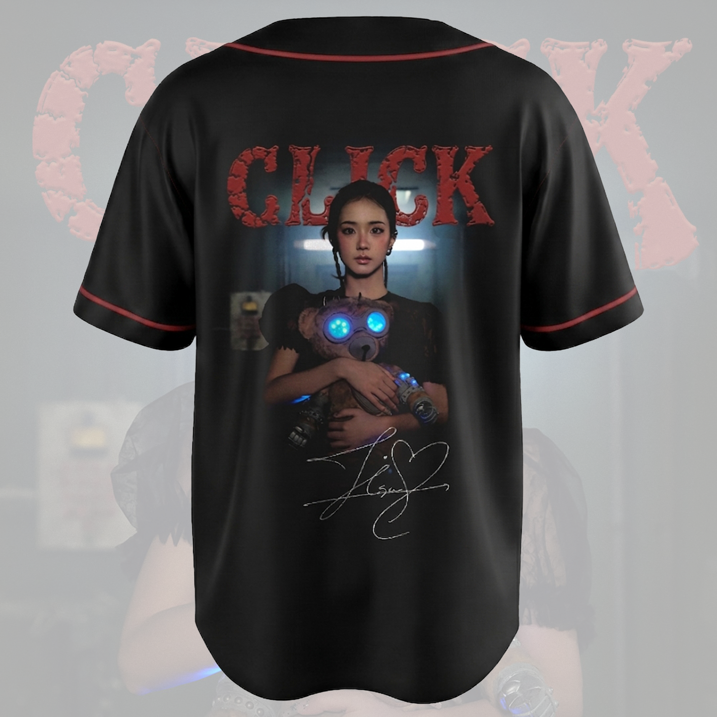 Blackpink Jisoo Click Signature Baseball Jersey Gift For Fans