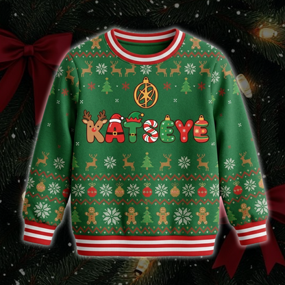 Lovely Katseye Ugly Christmas Sweater Gift For Eyekons