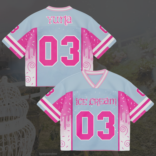 Yuna ITZY Ice Cream Album Mixed Mesh Jersey