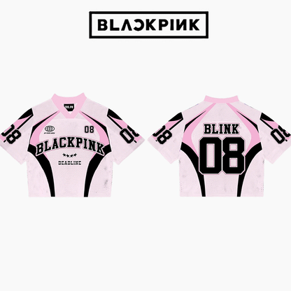BlackPink Mixed Mesh Jersey Football Vesion In Pink