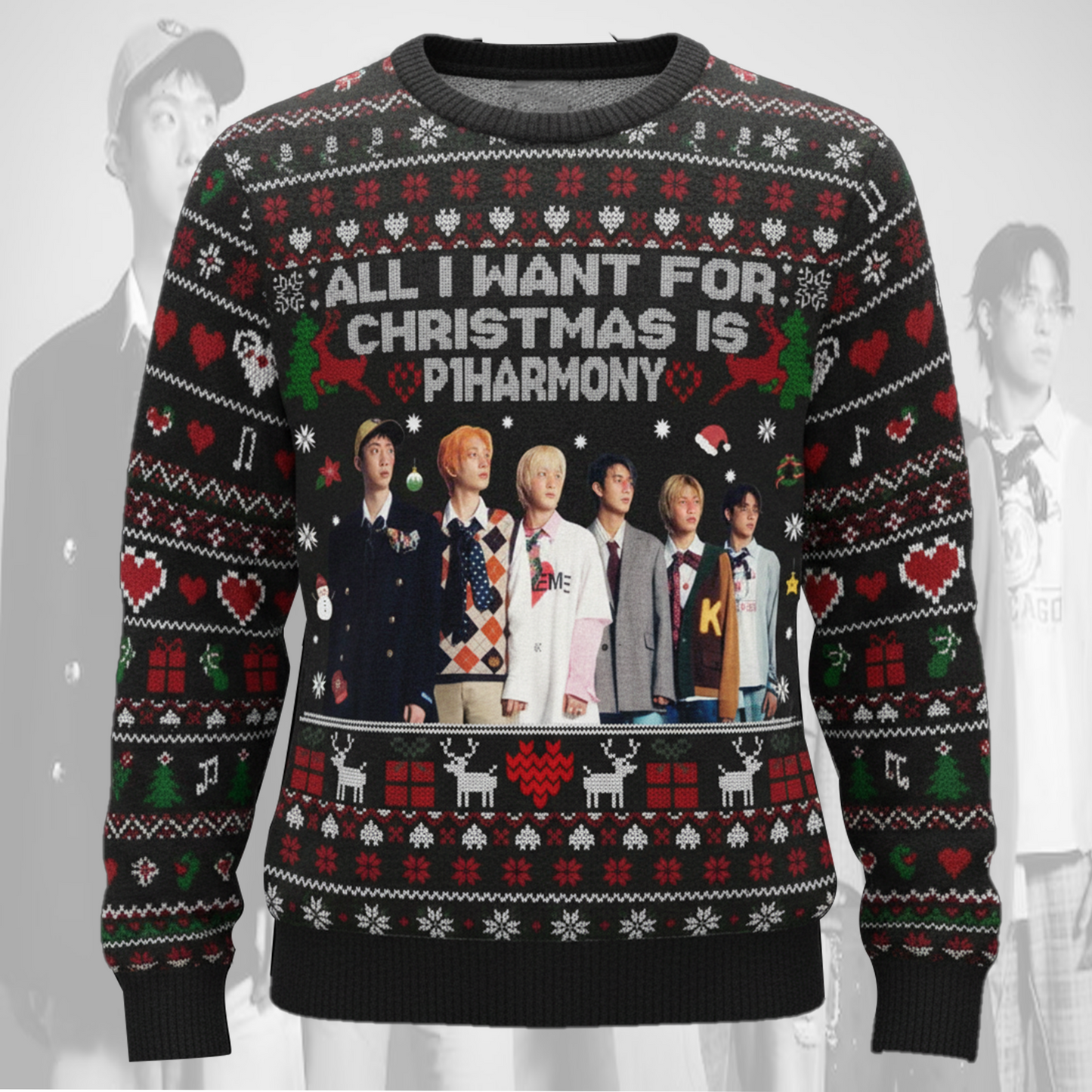 All I Want For Christmas Is P1Harmony Ugly Sweater