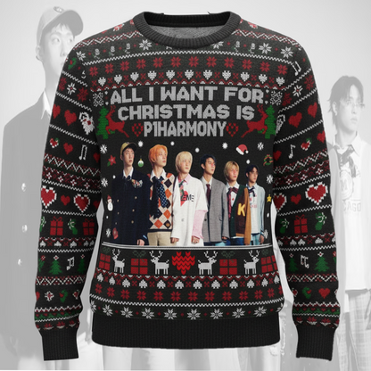 All I Want For Christmas Is P1Harmony Ugly Sweater