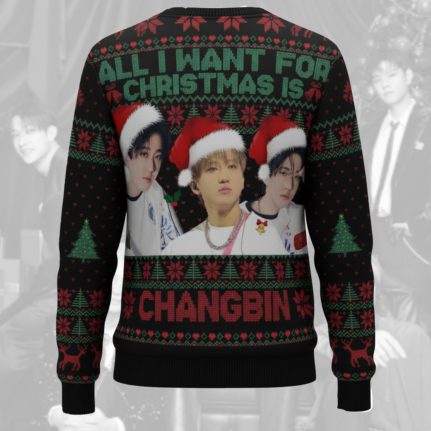 All I Want For Christmas Is Changbin Ugly Sweater Gift For Lovers