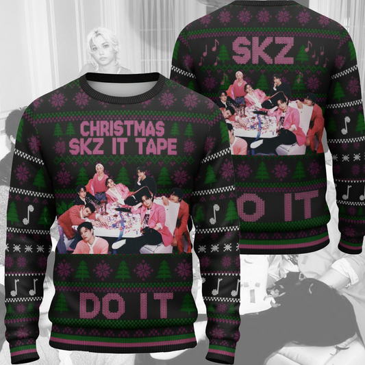 SKZ It Tap Do It Album Christmas Stray Kids Ugly Sweater Gift For Fans